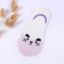 Chaussures d&#39;équipage les moins chers Cartoon Femmes Mignon Oreilles Cotton Teen Girl Cat Cat Chauques Custom Logo